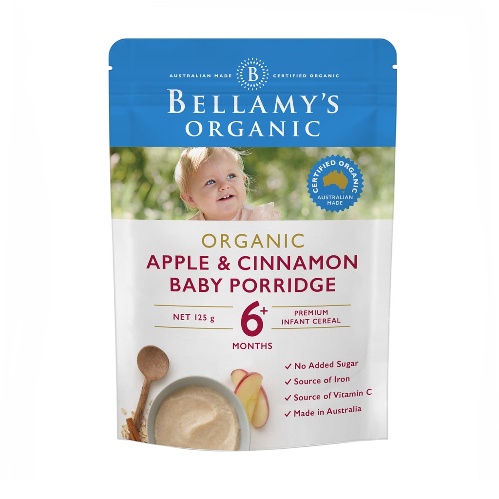 bellamy apple cinnamon porridge