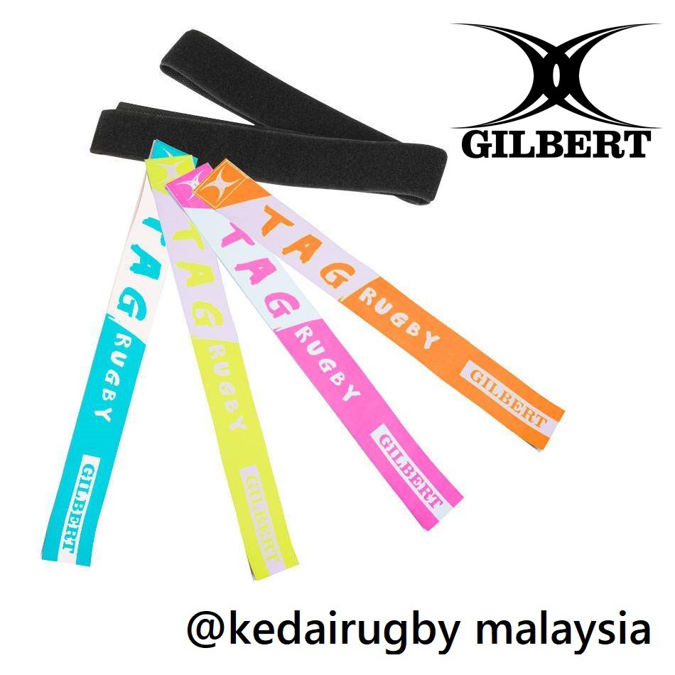 GILBERT TAG TOUCH RUGBY BELT TRAINING GEAR GAME FOR MINI OR JUNIORS