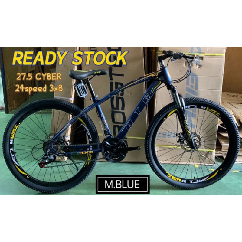Basikal MTB 27.5"HTG Cyber 24speed Disc Brake Mountain Bike【READY STOCK】