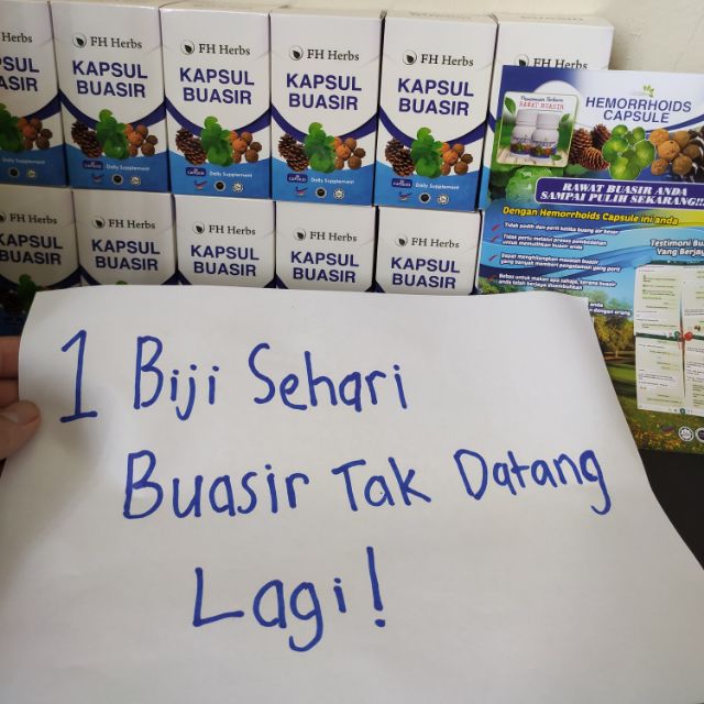 UBAT BUASIR 100% BERKESAN ( HEMORRHOIDS ) KECUT DALAM 3 