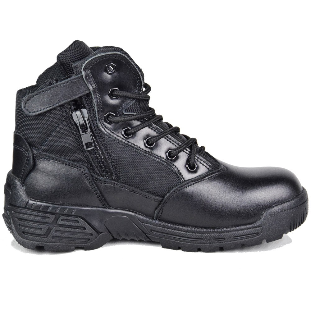 military desert boots with zipper