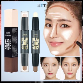 Women Highlighter Face Concealer Shadow Stick Nose Pencil Cosmetic 3D Highlighter Make Up Concealer Palette Stick