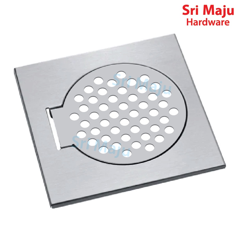 MAJU 6" x 6" 150mm Stainless Steel Floor Grating Drain Waste Trap Cover for Kitchen Toilet