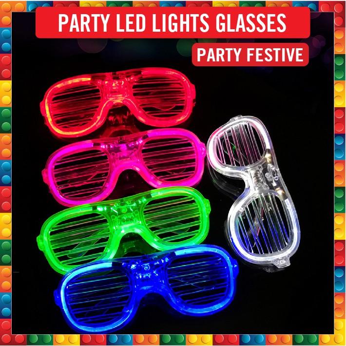 Party Led Light Glasses / Glow Glasses Glow in the Dark Party / Party Pack Gift / Party Festive Gift