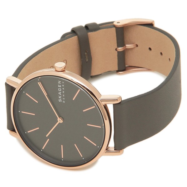 100% Original) Skagen SKW2794 Signature Quartz Grey Dial Rose Gold-Tone  Alloy Case Charcoal Leather Ladies Watch | Shopee Malaysia