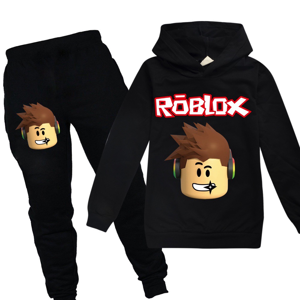 Ready Stocks Roblox Kids Hoodies Pants Suit For Boys And Girls Two Pieces Set Children S Clothing Shopee Malaysia - baju alan walker roblox