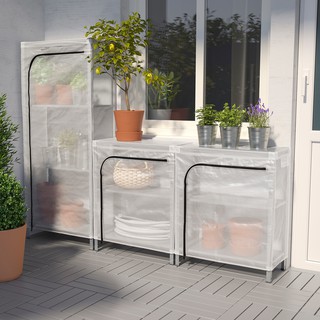 IKEA Shelving HYLLIS In Outdoor  Galvanised rak  besi  