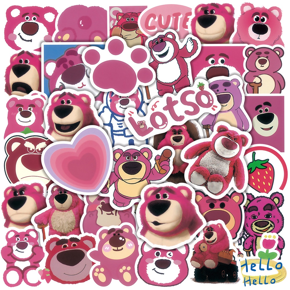 Lotso Strawberry Bear Stickers: Hãy thêm một chút màu sắc vào cuộc sống bằng cách sử dụng những bức tranh dán Lotso Strawberry Bear Stickers! Giới thiệu rộng rãi của một trong những nhân vật Disney tuyệt vời nhất, những sticker được làm rất cẩn thận để tạo ra một trải nghiệm ngọt ngào và đáng nhớ.