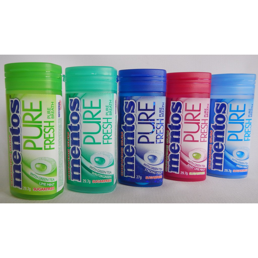 Mentos Pure Fresh Chewing Gum(29.7g per unit) 5 Flavours! Chewing gum
