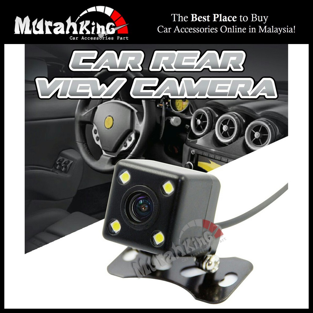 Car Reverse Camera Rear Camera 170 Degree 4 LED Night Vision Car Rear