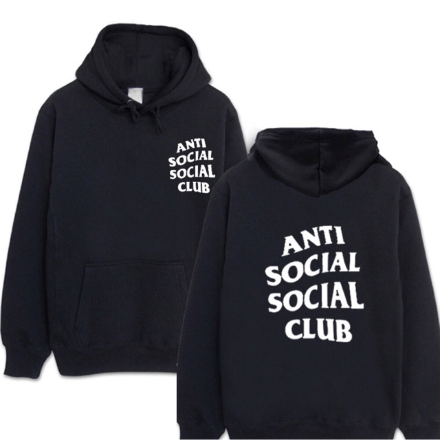 anti social social club mens hoodie