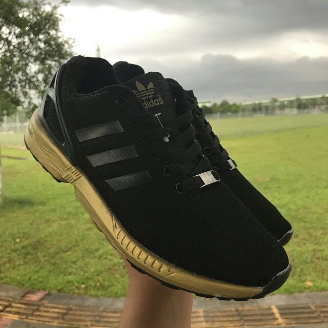 adidas zx flux black gold malaysia