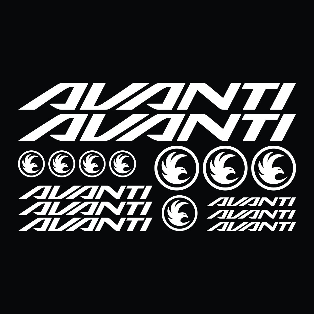 Avanti stickers in Adhesive vinyl for bicycles