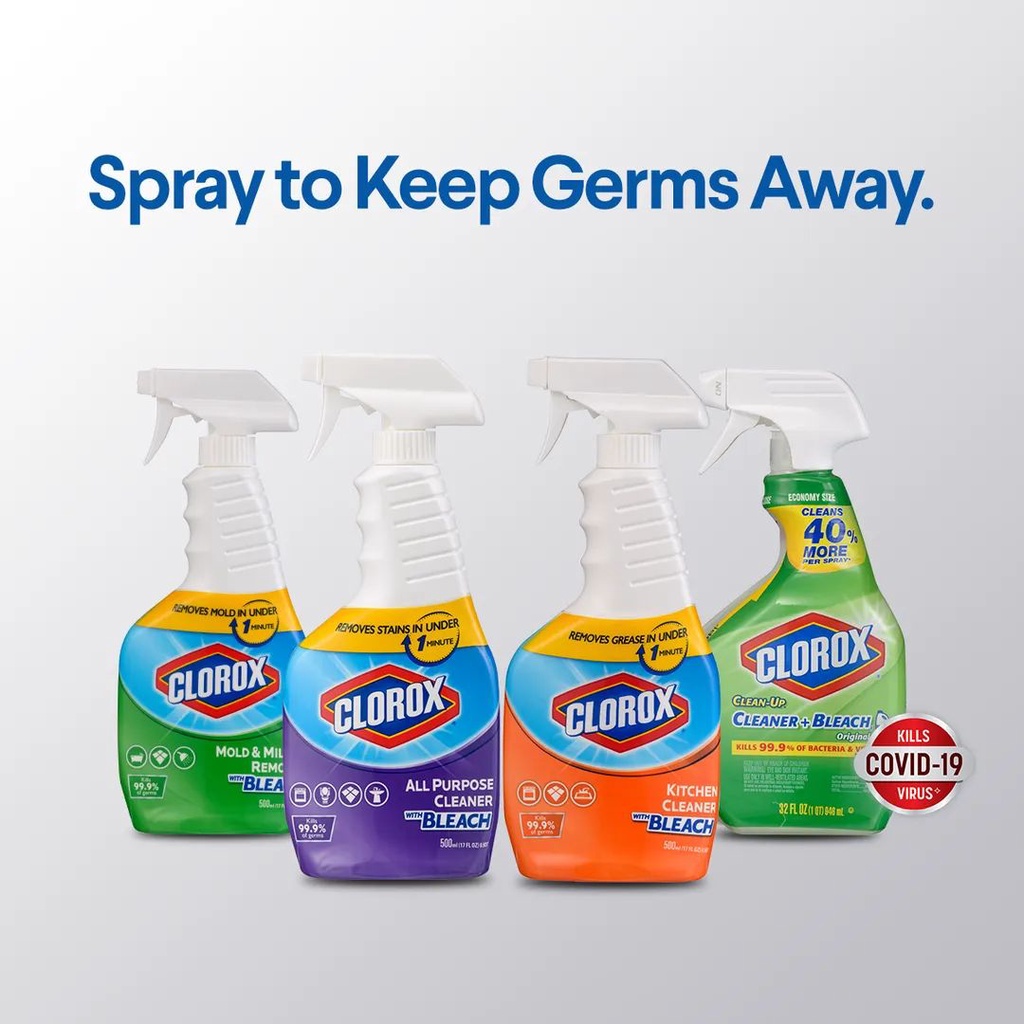 VU 🎁 Clorox Trigger Sprays All Purpose Kill Bacteria Kitchen Cleaner