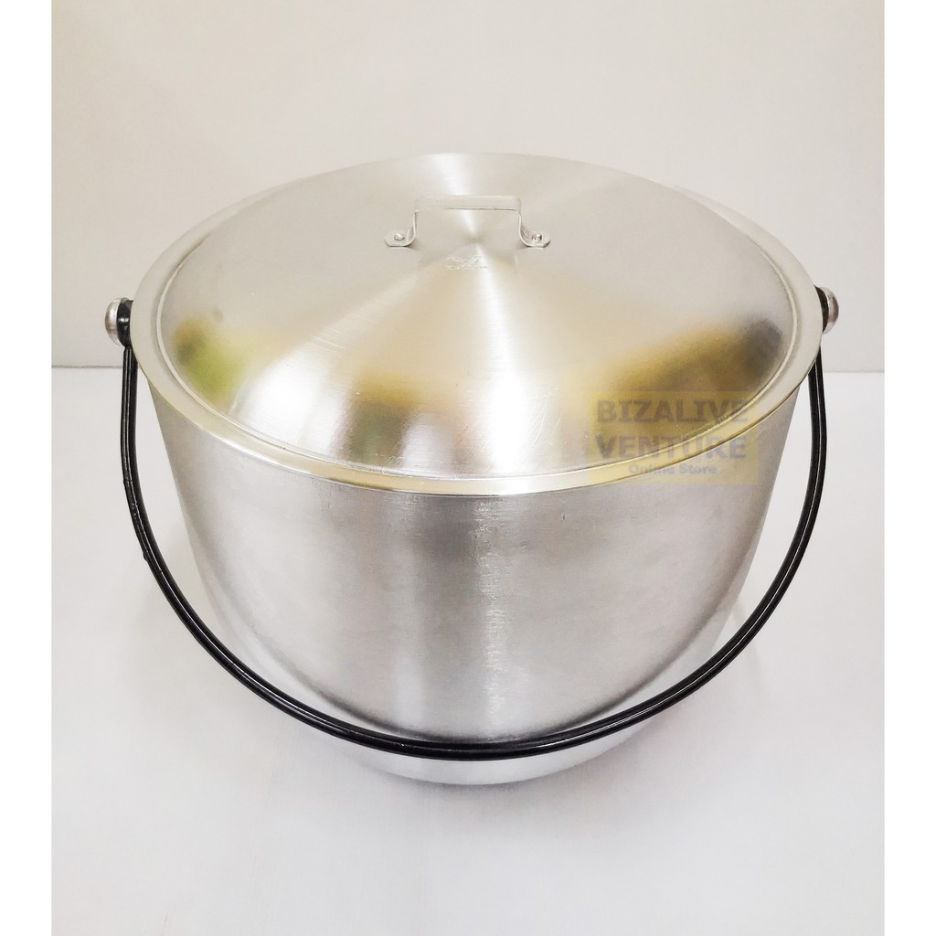 Heavy Duty Aluminium Cooking Pot Thick Aluminium Cooking Pot Periuk Goreng Ayam Periuk Tebal Periuk Besar Shopee Malaysia
