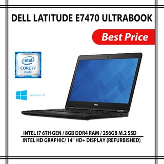 Dell Latitude E7470 Intel Core I7 6th Gen Ram 8 Gb 256 Gb Ssd Refurbished Shopee Malaysia