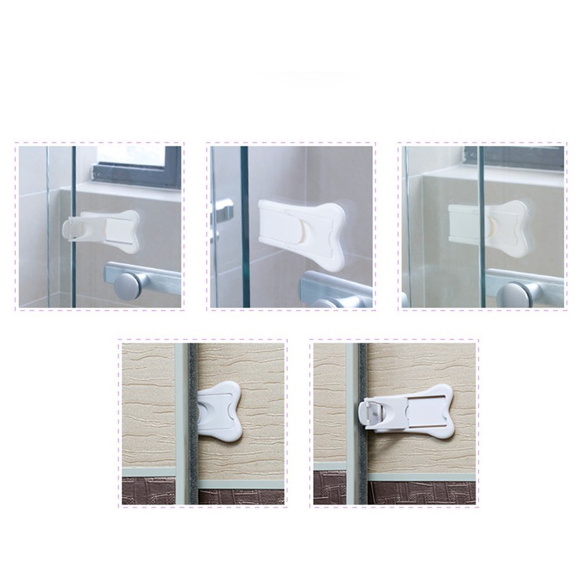 All 2pcs Sliding Door Window Locks For Safety Baby Childproof