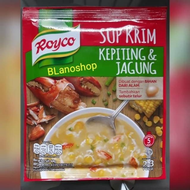 Royco Soup Crab Corn Cream 44gr Instant Soup Ready To Eat Shopee Malaysia