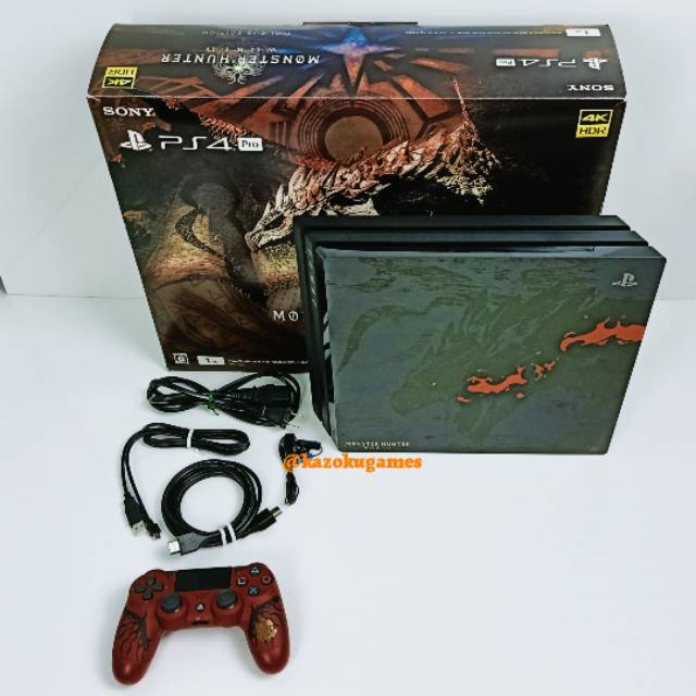 ps4 pro monster hunter world edition