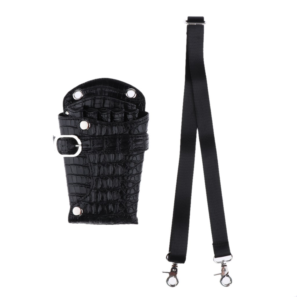 Pu Barber Stylist Scissors Shears Waist Bag Combs Clips Tools