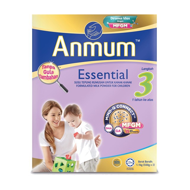 Buy Anmum Essential Step 3 Formulated Milk Powder For Children 1 3 Years 1 1kg Seetracker Malaysia