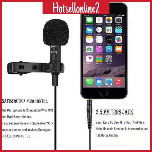 Pc Phone Camera Mini Usb Microphone Lapel Lavalier Mic Portable External Buttonhole Microphones For Iphone Laptop Co Shopee Malaysia