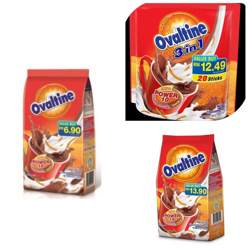 Ovaltine Chocolate Malt Drinks 3in1340g820g Shopee Malaysia