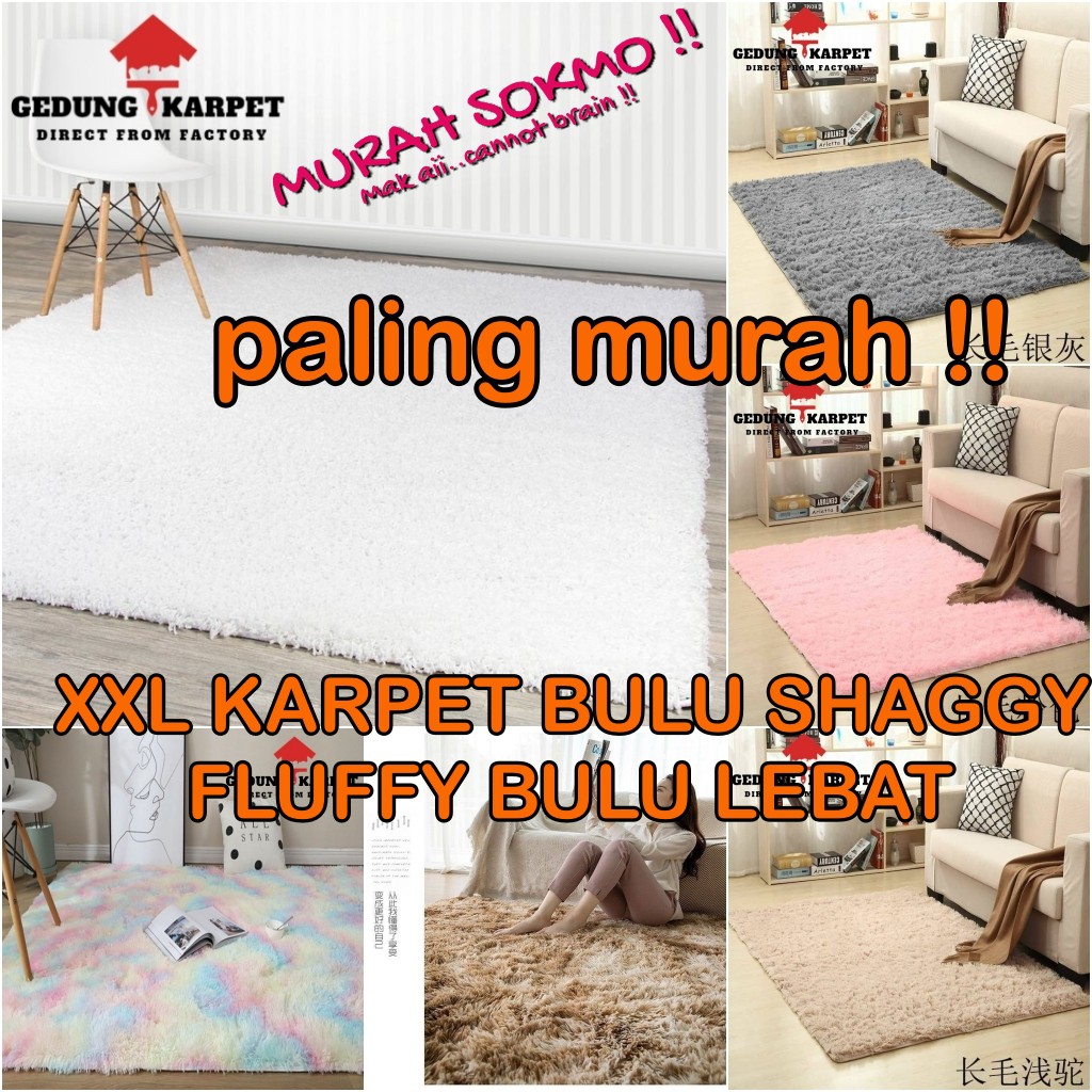 Buy Karpet Bulu Lembut Tatami Shaggy Fluffy Shaggy Carpets Ready Stock Seetracker Malaysia