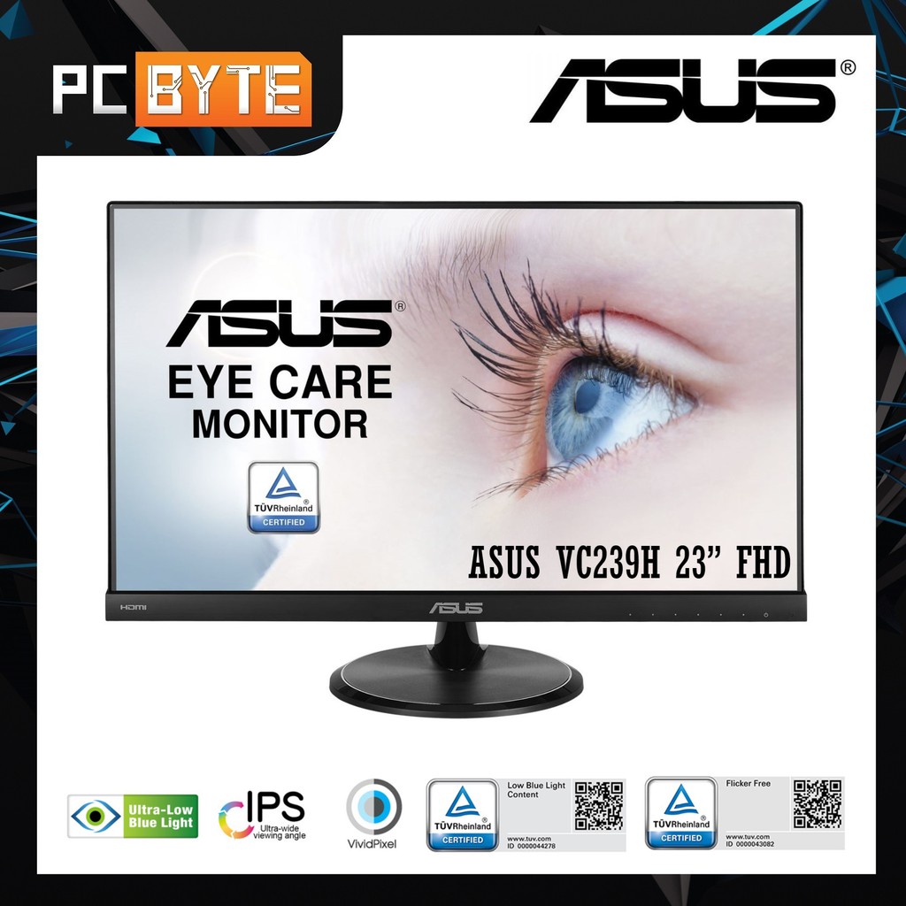 ASUS VC239H FHD LED IPS Flicker Free Eye Care Monitor (23") Shopee