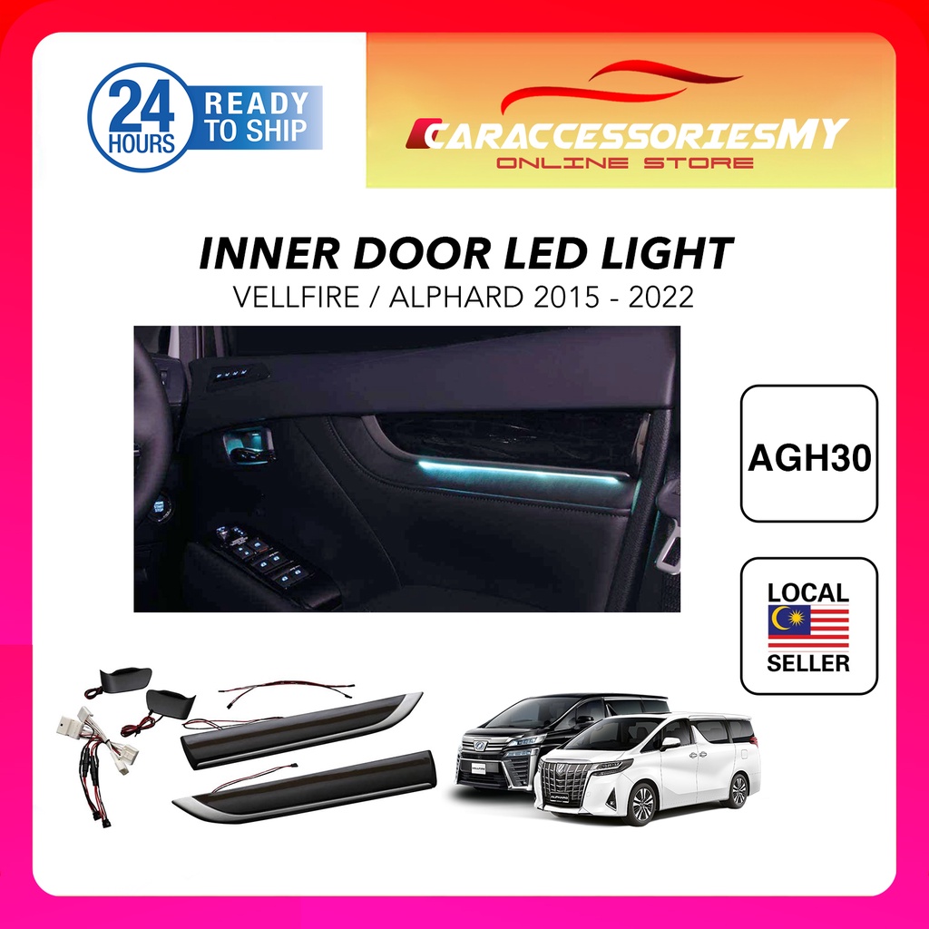 2PCS Toyota Alphard 30 vellfire 2015 2022 agh30 anh30 inner door panel led car door light LED