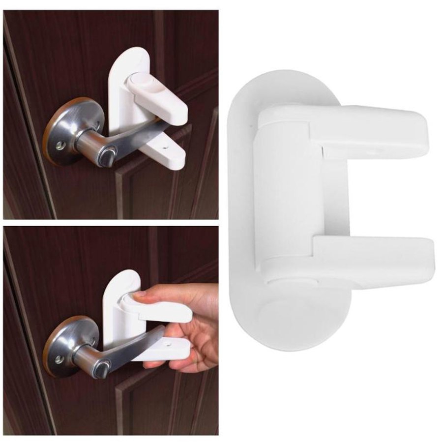 Door Lever Lock 2 Pack Child Pets Proof Baby Proofing Door Handle