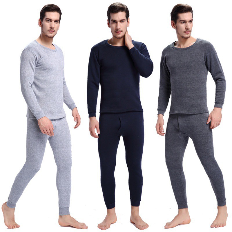 mens black long underwear