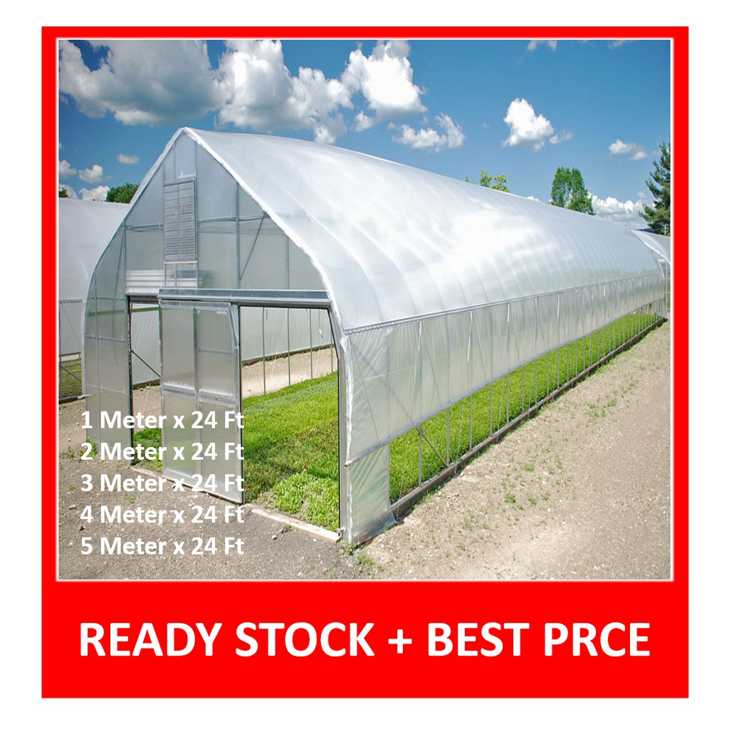 Plastik Uv Untuk Rumah Pelindung Hujan Uv Plastic Green House Rumah Semaian Shopee Malaysia