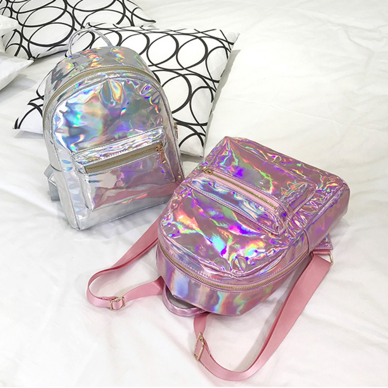 mini holographic backpack