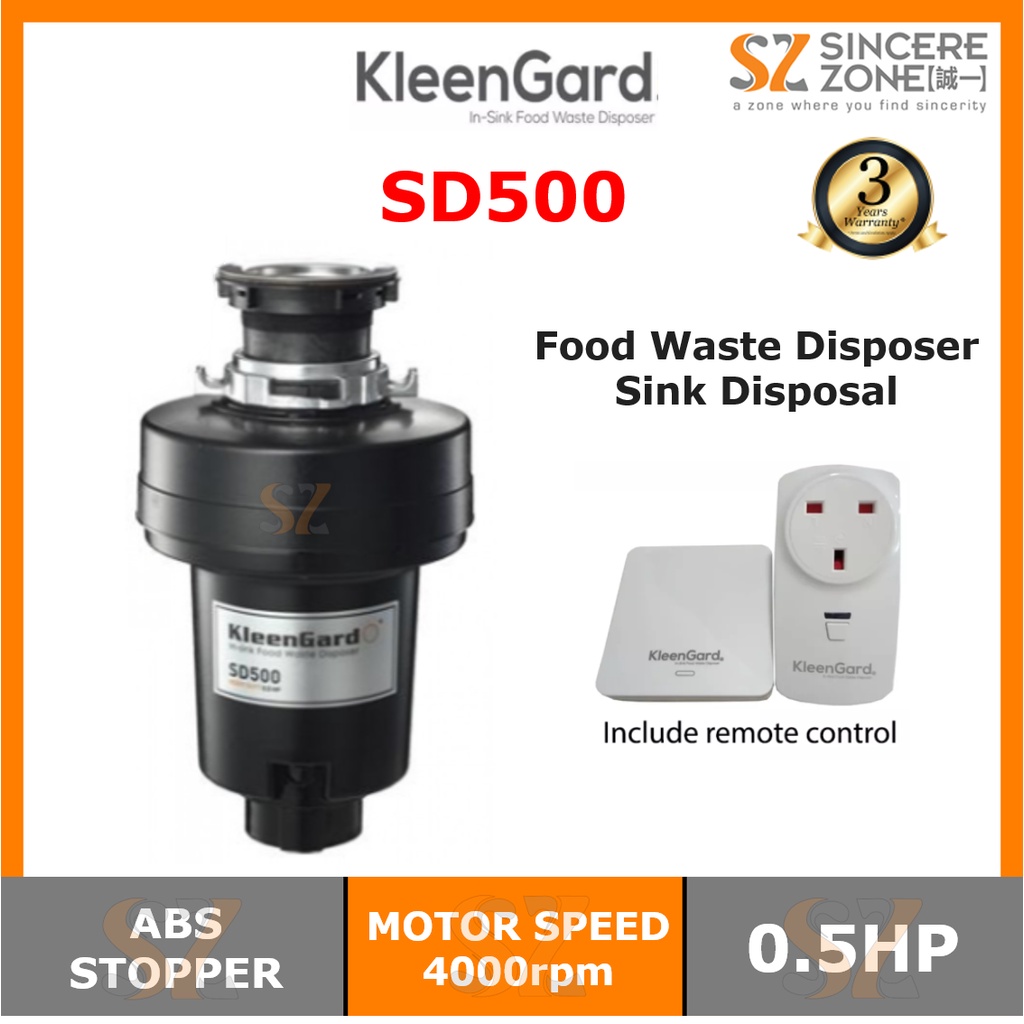 Kleengard SD500 Food Waste Disposer 0.5HP SD-500 / Waste Disposer / Insinkerator