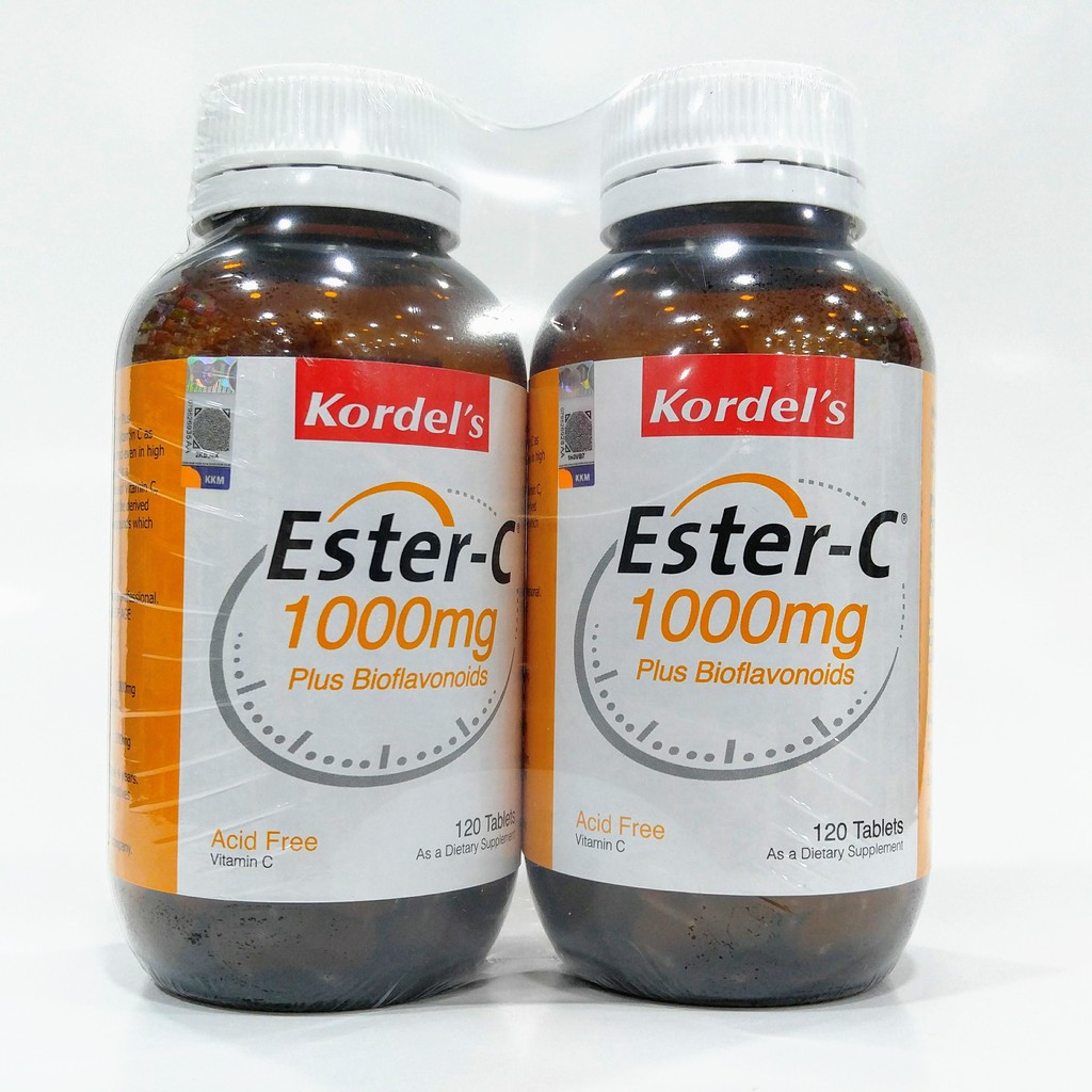 KORDEL'S BIO ESTER C 1000MG PLUS BIOFLAVONOIDS 120'S Shopee Malaysia