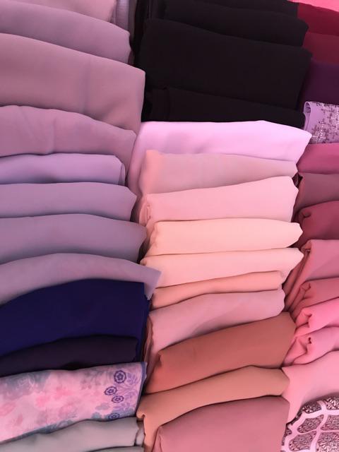 cara pakai shawl keknis