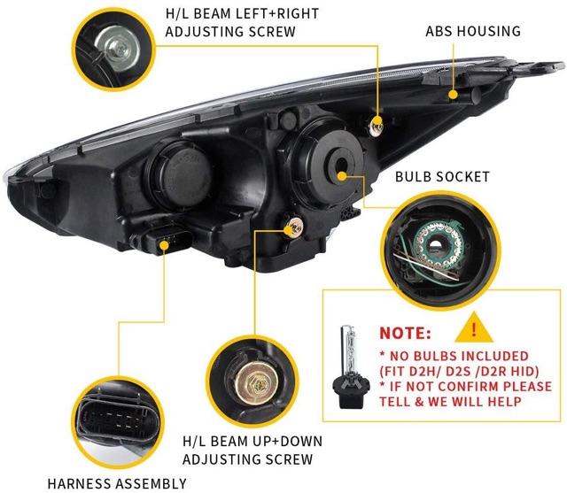 ford focus 2012 headlight bulb