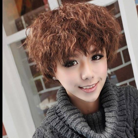 Super Spicy Mom Wig Short Hair Female Curly Short Wig Hair