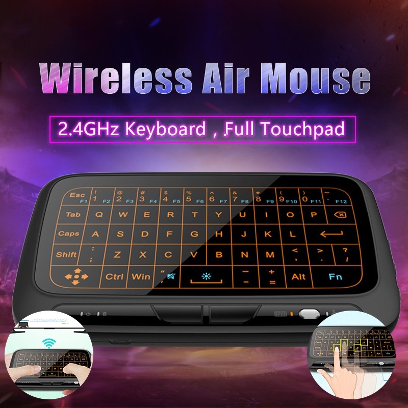 H18 Mini Wireless Virtual Keyboard Touchpad Mice 2.4GHz Air Mouse