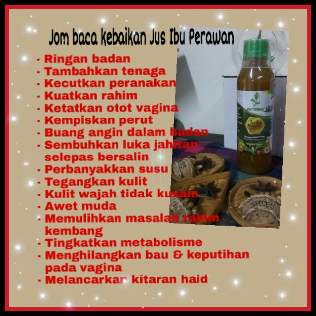 Jus Ibu Perawan Keluaran Pattrena Shopee Malaysia