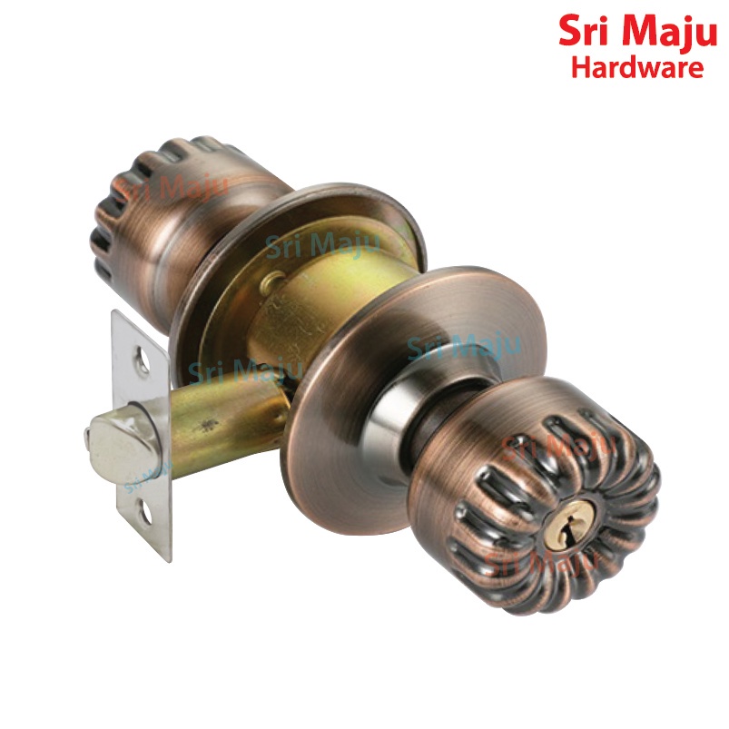 MAJU 3861 AC Cylinder Door Lock Set Cylindrical for Home Bedroom Room