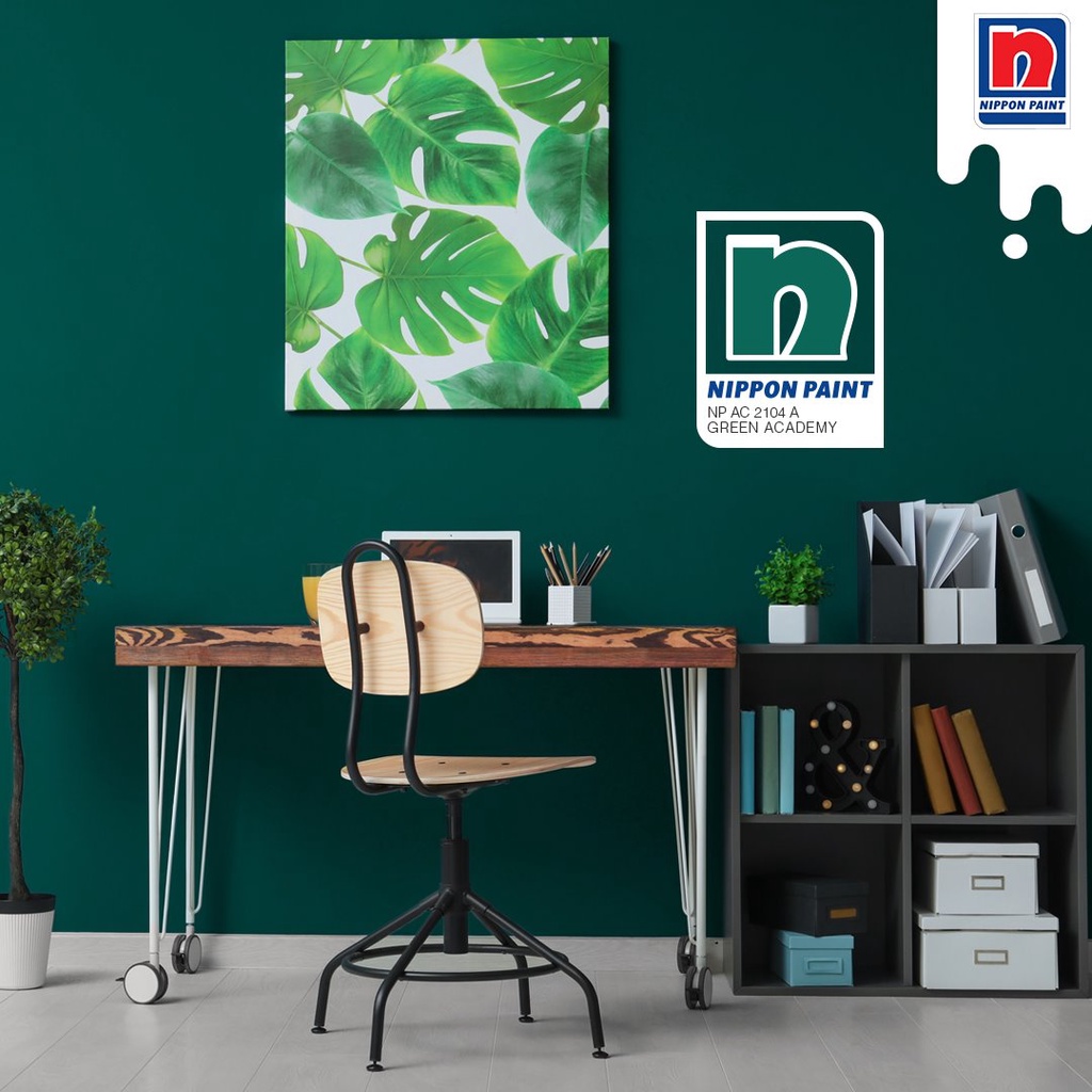 SINAR NIPPON SUPER MATEX INTERIOR WALL PAINT 5 LITER AC2104A GREEN