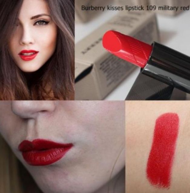 burberry kisses military red