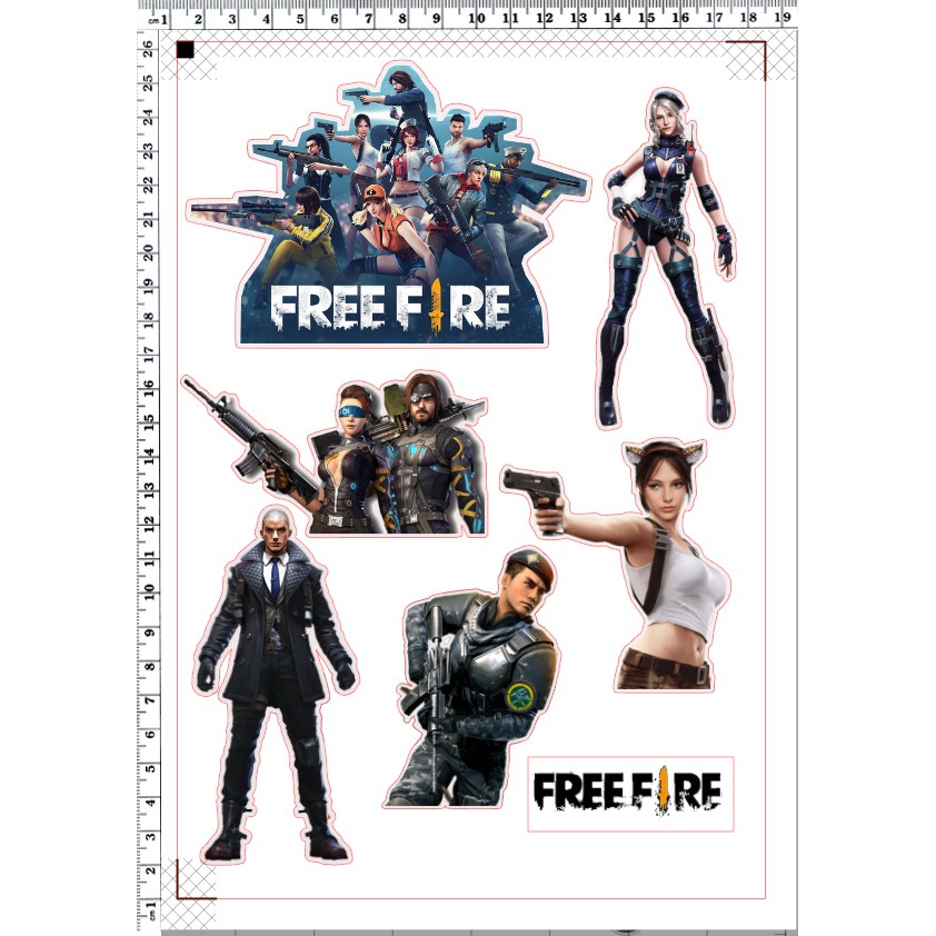 Free Fire Cake Topper 001 Shopee Malaysia