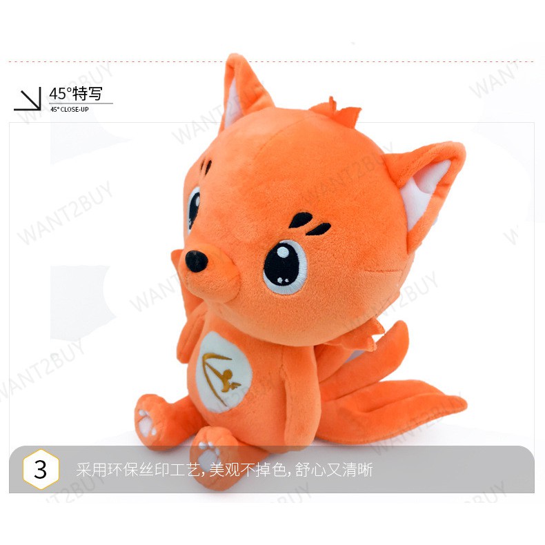 35cm Nine Tailed Fox Stuffed Plush Soft Toys Doll Event Birthday Valentine  Gift Vending Claw Machine 九尾狐公仔 Anak Patung | Shopee Malaysia