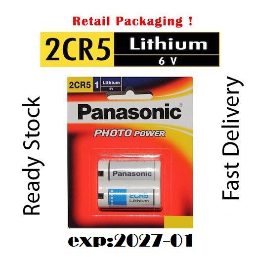 Panasonic Lithium 2CR5 6V 1500mAh Photo Power Battery Panasonic Battery