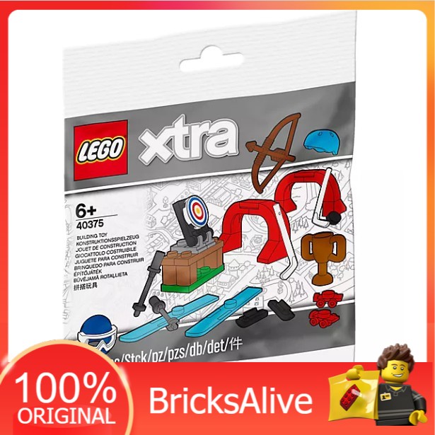 NEW LEGO Xtra Sports Accessories Trophy Skis Polybag Archery 40375