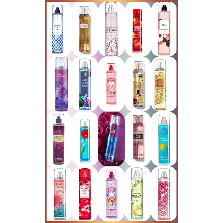 Bath & Body Works Fine Fragrance Mist | Shopee Malaysia