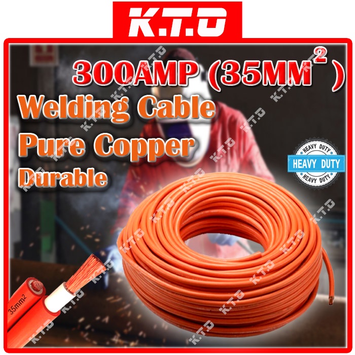WELDING CABLE 300AMP ORANGE COPPER CUSTOMIZE Meter Price Per Meter 